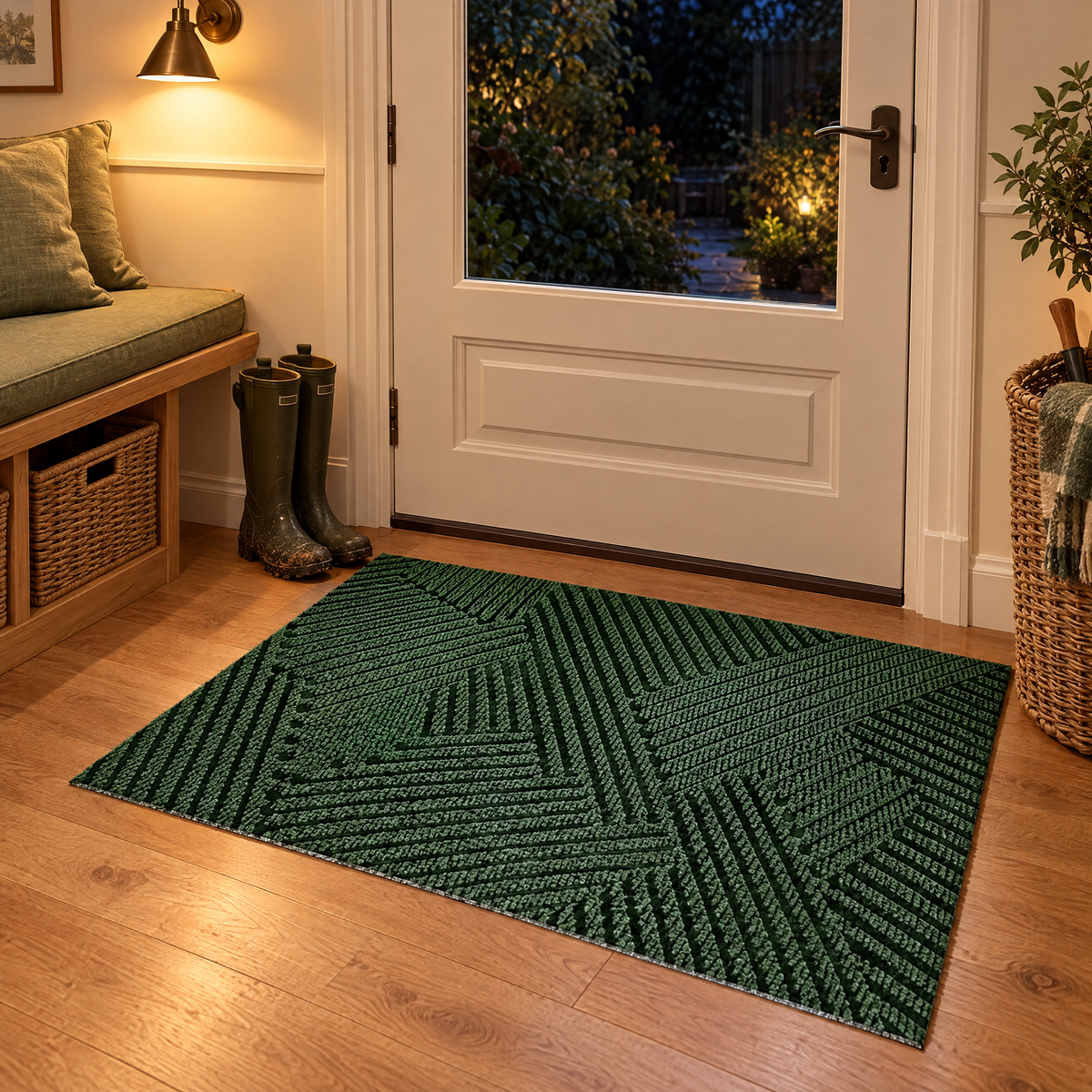 Terra Durable Non Slip Door Mat Dirt Trapping Entrance Rug for Indoor and Outdoor Use