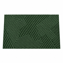 Terra green door mat on a white background