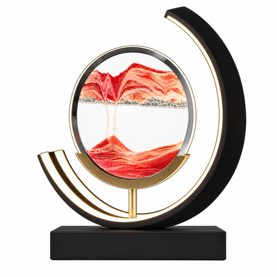 Duna moving sand art lamp on a white background