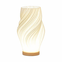 Onda wave table lamp on a white background