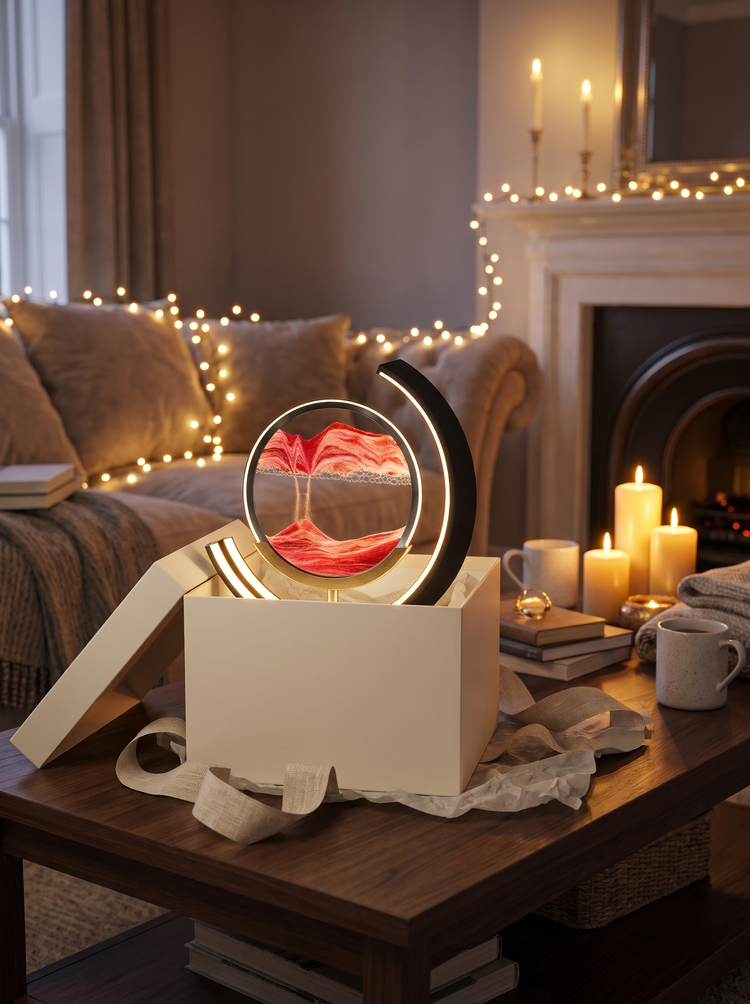 Duna sand lamp unboxed as a gift